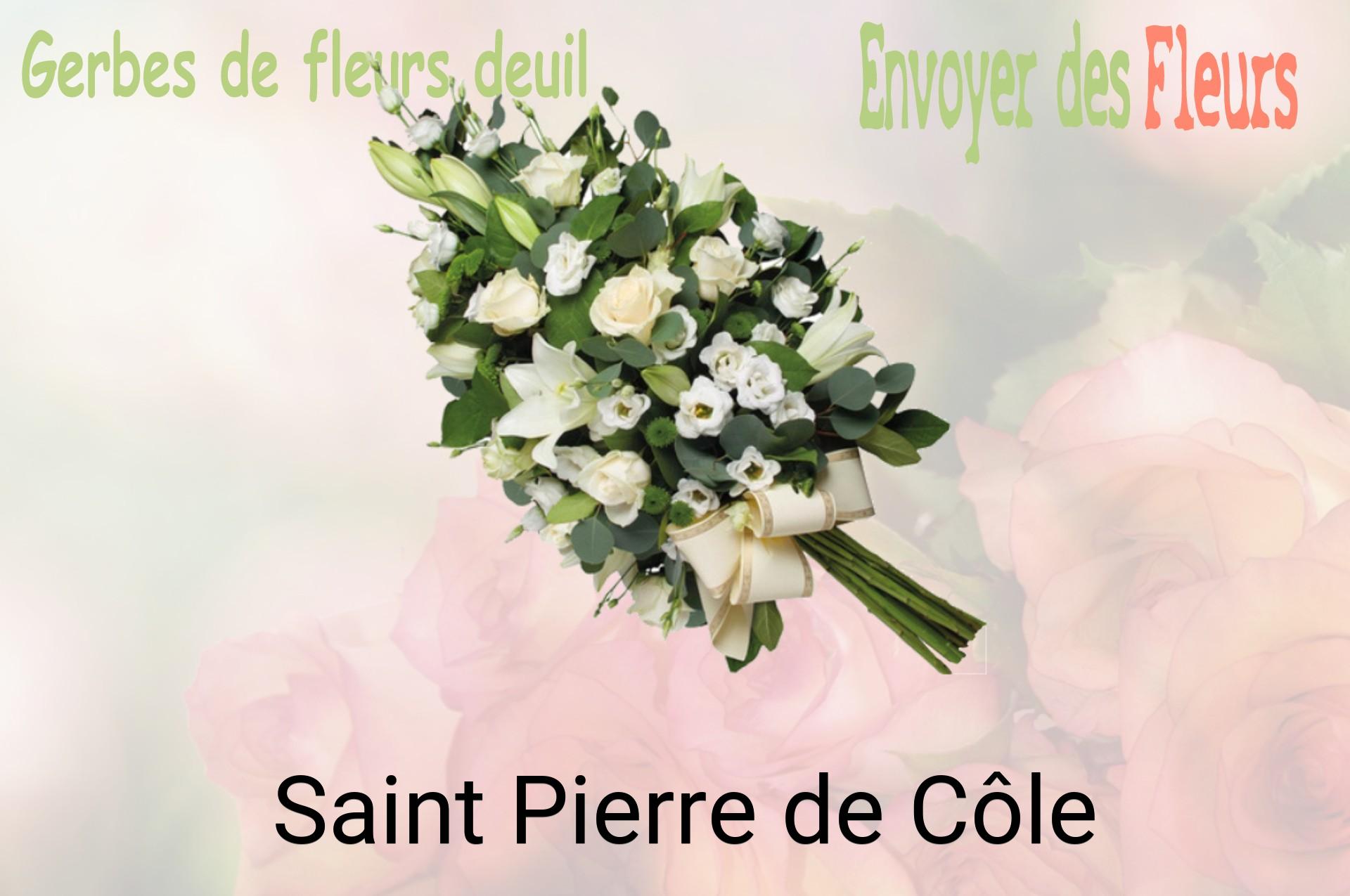 Gerbe de fleurs de deuil livrée à Saint-Pierre-de-Côle